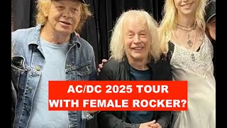 ACDC 2025 Tour With FEMALE ROCKER [upl. by Ellehcirt]