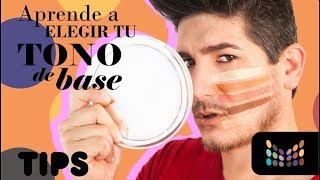 Aprende a Elegir el Tono de tu Base de Maquillaje  Tips [upl. by Harrietta]