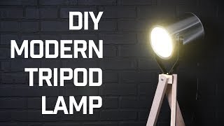 HOW TO  DIY quotDesignerquot Floor Lamp [upl. by Mcknight]