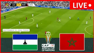 ⚽ LIVE Lesotho vs Morocco  Africa Cup of Nations Qualifiers 2025 I Stream eFootball PES 21 Gameplay [upl. by Aicercal753]