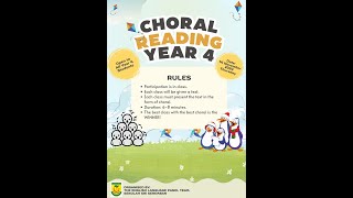 CHORAL READING  ENGLISH WEEK YEAR 4 [upl. by Eiloj442]