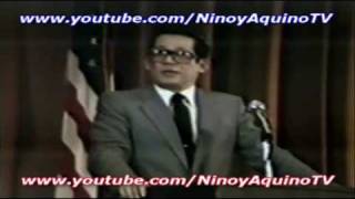 NINOY AQUINOs memorable speech 39 in Los Angeles 2151981 [upl. by Ditzel]