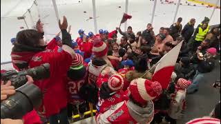 Hockey tifosi e squadra del Pergine in festa a Varese per la prima Coppa Italia della loro storia [upl. by Niemad5]