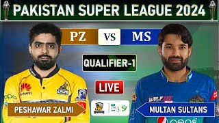 PSL LIVE  PESHAWAR ZALMI vs MULTAN SULTANS QUALIFIER MATCH LIVE COMMENTARY  MS vs PZ LIVE [upl. by Nallij]