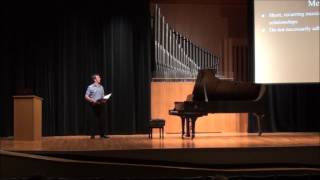 Lecture Recital on Schuberts Piano Sonata D 959  Part 1 of 3 [upl. by Janicki]