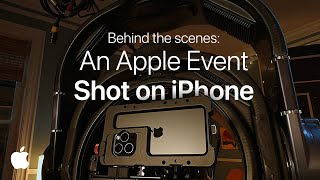 Behind the scenes An Apple Event shot on iPhone [upl. by Aerona]