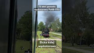 Piękny parowóz na ełckich torach pkp polska kolej pociąg pociągi pociag parowóz rail polska [upl. by Dilaw]