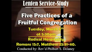 Kingstown Methodist Church Lenten Study Tuesday March 8 2022 [upl. by Gilroy]