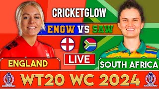 Live  ENGW Vs SAW MATCH9 DUBAII  Live Scores amp Commentary  T20 WWorld Cup 2024  2nd inning [upl. by Tabbitha619]