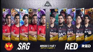 SRG vs TEAM RED GAME KEDUA [upl. by Pevzner]