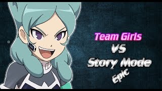 Inazuma Eleven Strikers Go 2013 Team Girls vs Story Mode Wii Epic Hissatsus hacks for Dolphin [upl. by Purdy445]