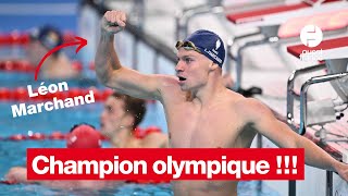 Connaître Léon Marchand en 1 minute 30 sports paris2024 [upl. by Mallon]