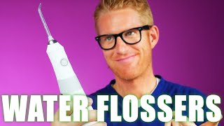 Dentist Reviews WATER FLOSSER For Teeth vs String Floss Before amp After of Plaque Removal Efficacy [upl. by Anyad549]