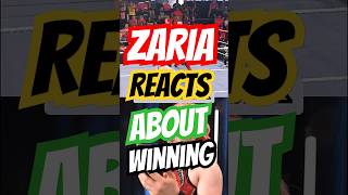 Zaria Reacts About Winning foryou wwe [upl. by Mellette]