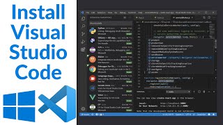 How to Install Visual Studio Code VSCode on Windows 10 [upl. by Icken242]