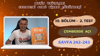 2 Test  10 Bölüm  Çemberde Açı  METİN YAYINLARI [upl. by Doty]