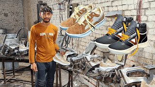 Shoes Manufacturing Process  How Running Shoes are Made  Jogger or Sneakers Shoes Making Machine [upl. by Warfourd]