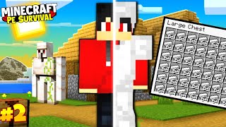 MINECRAFT PE🔥 Survival Series Ep 2 in Hindi  BEST IRON FARM mcpehindi minecraftpe viral [upl. by Curren]