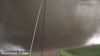 TORNADO PROBE deployments June 17 2014 Coleridge NE EF3  two different methods [upl. by Pessa833]