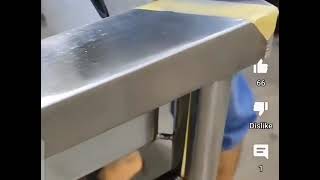 STAINLESS STEEL SINK CORNER POLISHING [upl. by Jacquette]