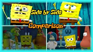 SpongeBob Battle for Bikini Bottom Rehydrated  All Cutscenes Comparison Original vs Remake [upl. by Agna809]