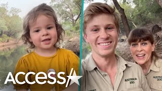 Bindi Irwins Daughter Grace Makes Adorable Video About Her Bunny Terri Irwin [upl. by Samoht774]