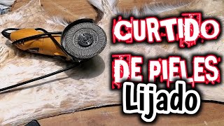 Como curtir pieles proceso de lijado y suavizado [upl. by Minnie325]