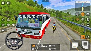 Eicher KSRTC Bus Driving  Bus Simulator Indonesia  Android Gameplay [upl. by Dachy]