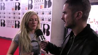 Zane Lowe with Ellie Goulding  Backstage At The BRITs 2014 [upl. by Frieda]