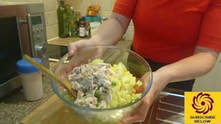 Coleslaw Salade De Boeuf With Chicken Recipe [upl. by Bertold137]