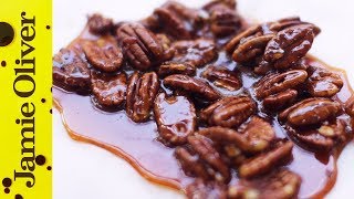 How To Make Caramel amp Pecan Brittle  Jamies Comfort Food  Pete Begg [upl. by Teerprug256]