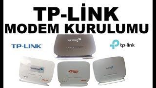 TP LİNK MODEM KURULUMU [upl. by Nnomae684]