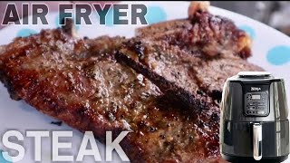 AIR FRYER STEAK  NINJA AIR FRYER RECIPE  SEASONING STEAK thebergsz5578 [upl. by Halihs]