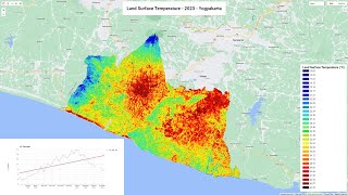 Land Surface Temperature Time series Chart using Landsat satellite imagery in Google Earth Engine [upl. by Icram334]