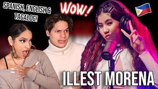 Spanish is WAY too EASY for Filipinos😭  Latinos react to Filipina rapping in SPANISH [upl. by Osmen]