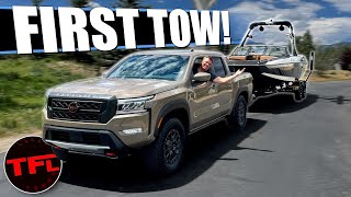 Is the New 2022 Nissan Frontier Better at Towing Than Ever Before [upl. by Aridnere345]