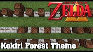 Kokiri Forest Zelda Ocarina of Time  Minecraft 114 Note Blocks [upl. by Anilam]