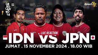 🔴 KUALIFIKASI PIALA DUNIA INDONESIA VS JEPANG LIVE REACTION [upl. by Yenetruoc]