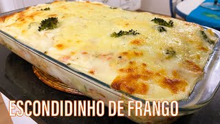 ESCONDIDINHO DE FRANGO COM BATATA E MOLHO BRANCO [upl. by Seebeck]