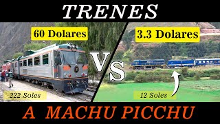 Tren de 60 dólares VERSUS Tren de 33 dólares a MACHU PICCHU  Cual debo elegir [upl. by Hayidan]