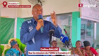 Cellou BALDE sur la mission de l’ONU à Conakry 🇬🇳 [upl. by Tedmann]