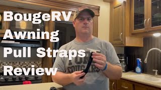 How to install RV Awning Pull Straps  Review on BougeRV Pull Straps [upl. by Aierdna]