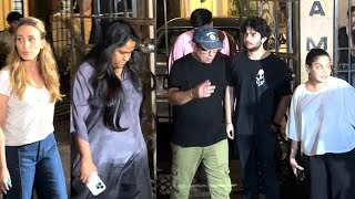 Arpita Khan Alizeh Khan Alvira Khan lulia Vantur leaving from Malaika Aroras Mother House [upl. by Hobie]