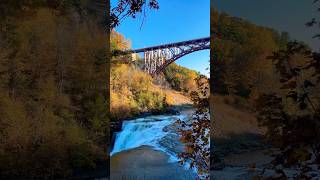 Letchworth State Park  Upper Falls with Autumn Colors [upl. by Kauslick]