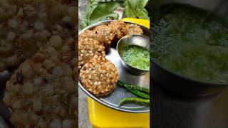 Crispy shabudana vada in air fryer trending shortfeed shorts yummy foodlover navratri tasty [upl. by Thoer]