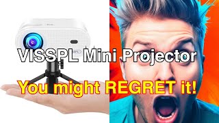 Mini projector visspl full hd 1080p video projector review [upl. by Aeila]