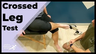 Crossed Leg Test for High Ankle Sprain [upl. by Attenol786]