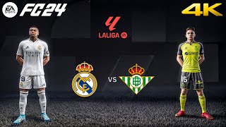 FC 24  Real Madrid vs Real Betis  La Liga 2425 Full Match  4K [upl. by Nerahs]