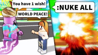 Using Roblox ADMIN to GRANT PEOPLES WISHES [upl. by Culbert588]