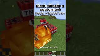 1 SUB  10000 TNT🤯😁 minecraft shorts [upl. by Ettesel]